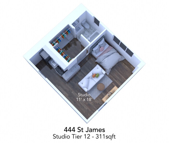 Floorplan - 444 W. St. James Pl.