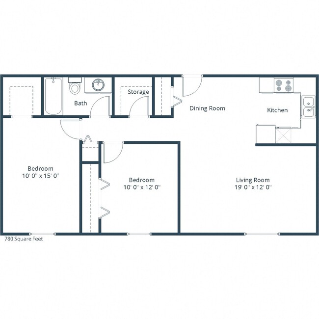 Floorplan - Belmont Apartments