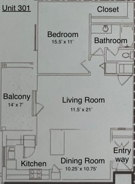 Unit diagram - 4079 S Four Mile Run Dr