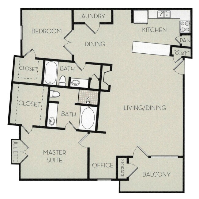 Floorplan - Pavilion Apartments at Inwood Village