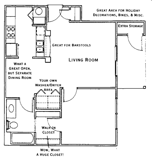 1BR/1BA - Lighthouse Apartments