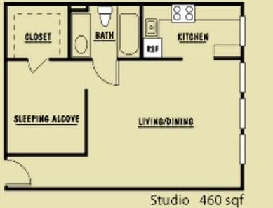 Studio - Eagles Apartments