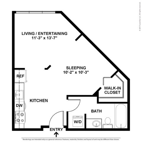 Floorplan - The Noble Apartments