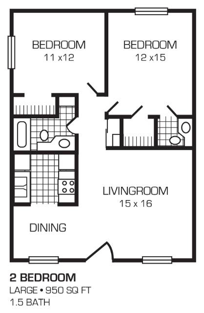 2BR/1.5BA - Palmetto Square