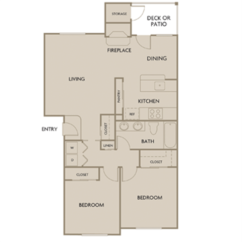 Floorplan - Deer Creek Apartments
