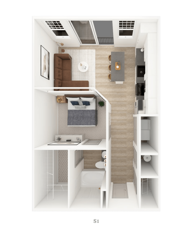 Floorplan - District on the Etowah Apartments