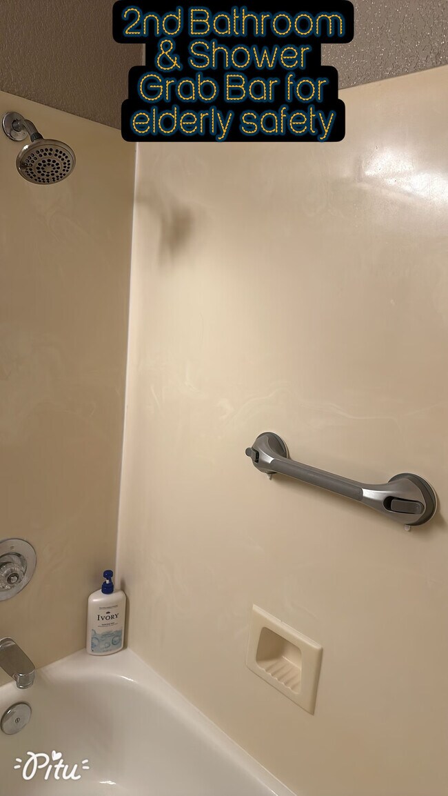 2nd bathroom with Shower & Grab Bar - 9316 Caulfield Dr