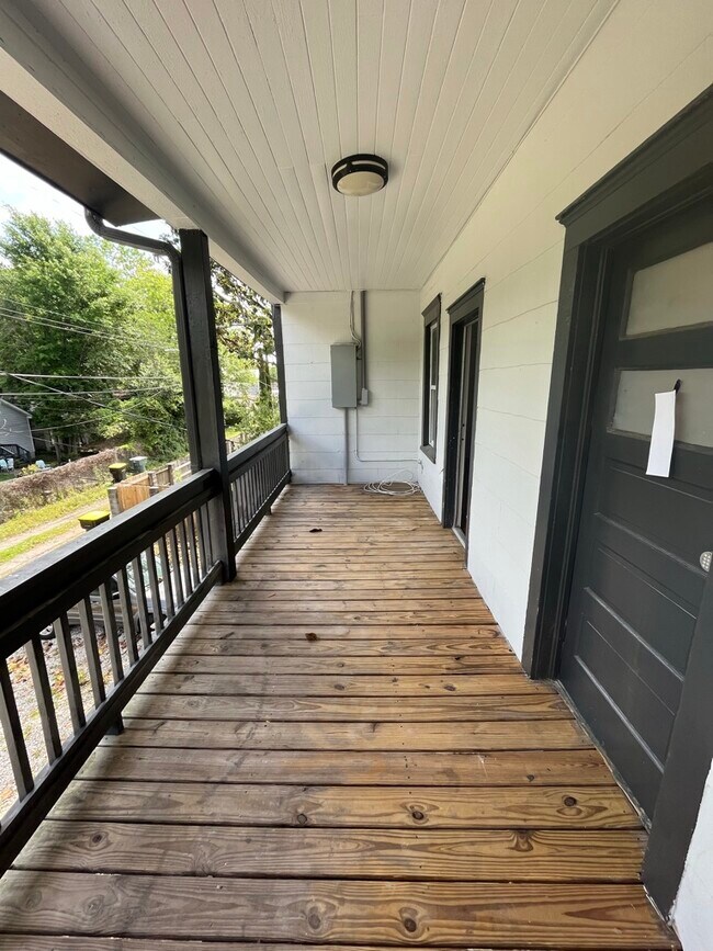 Back balcony (shared) with access to alley parking - 722 E 35th St