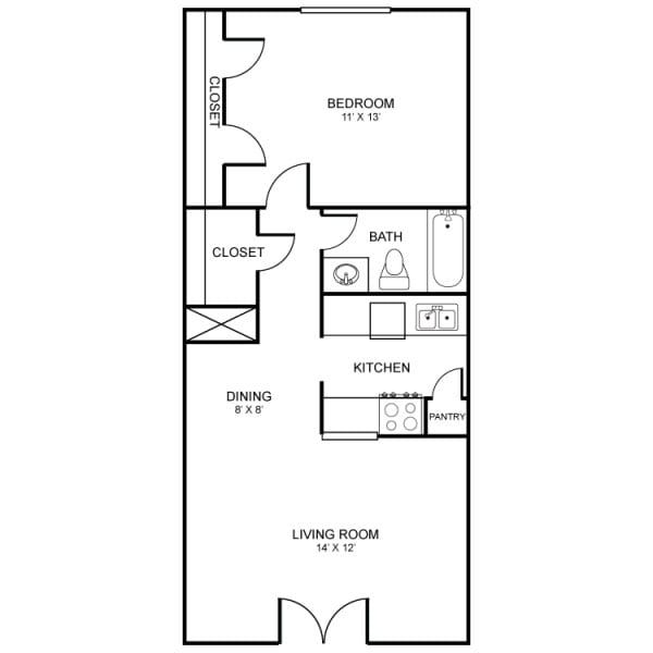 Floorplan - Rockridge Apartments