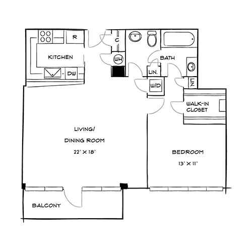 Floorplan - The Residences at Capital Crescent Trail