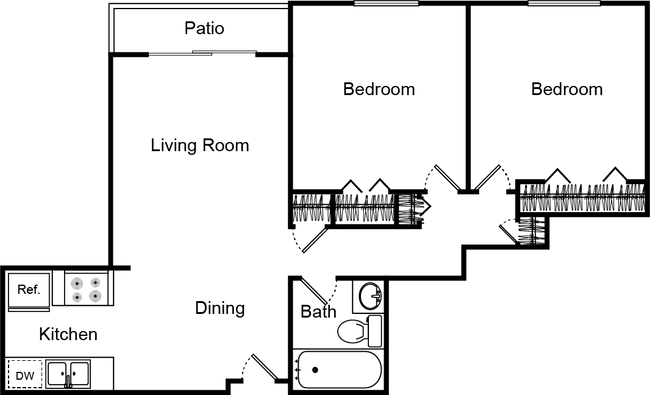 Floorplan - Avenue Two Apartments