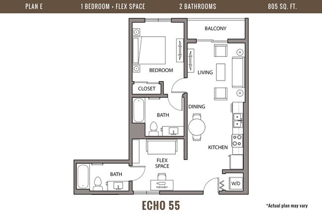 Floorplan - Echo 55