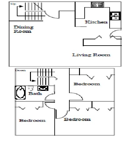 3BR/1BA - Ogemaw Hills Apartments