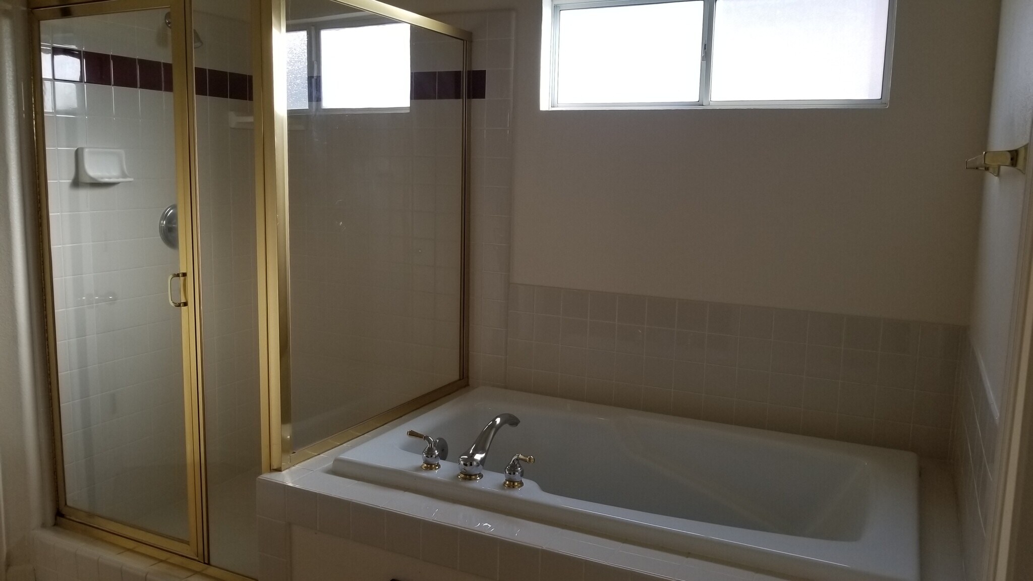 Master bath tub and shower - 7275 N Recreation Ave