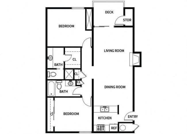 Floorplan - Hilltop Commons Apartments