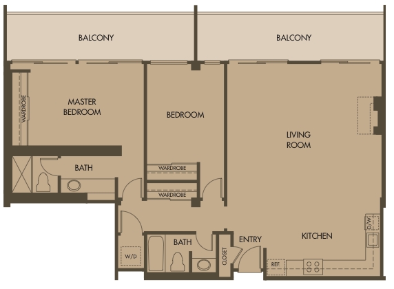 2BR/2BA - Palo Alto Place