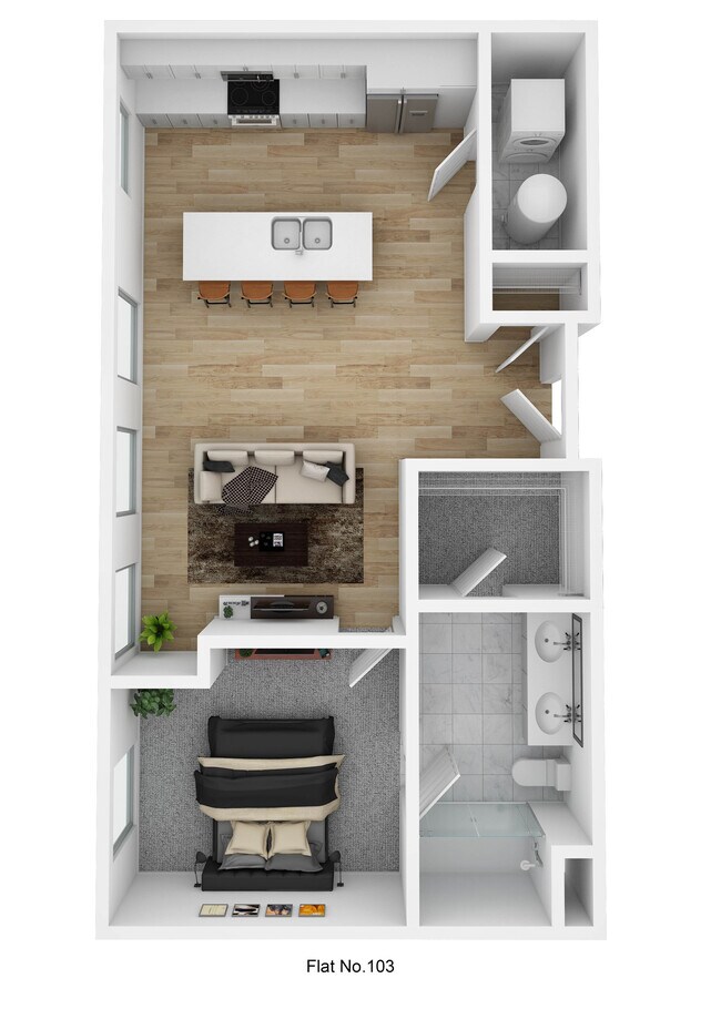 Flat No. 103 - Market and Main-min - Market & Main