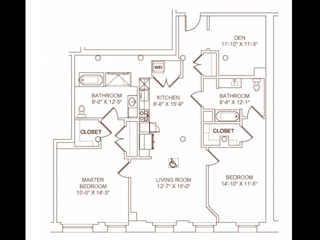 2BR/2BA - Baker Square Condominiums