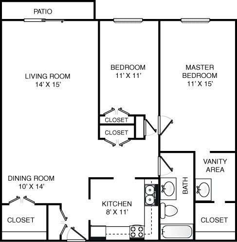 Floorplan - Riviera Apartments