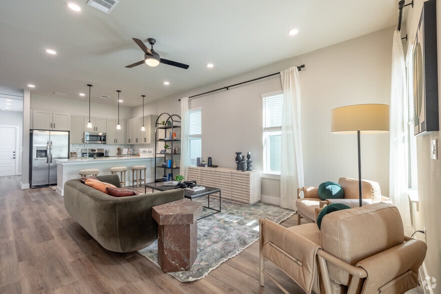 3BR, 2.5BA - 1,616SF - Living Room - Braunwood at Town Creek