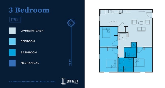 Floorplan - Intrada Westside Apartments