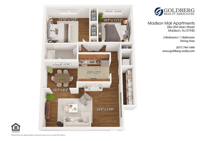 Floorplan - Madison Mall on Main Luxury Apartments