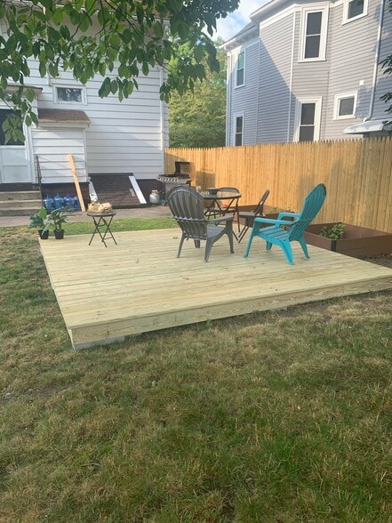 Backyard Deck - 223 Armington St