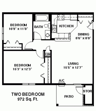 Floorplan - Luann Place Apartments