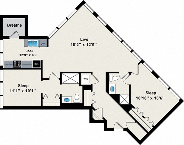 Floorplan - Reside on Green Street