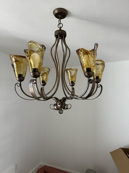 Handblown glass lamp - 255 E Avenida Granada