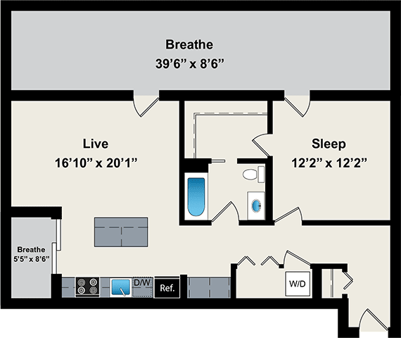 Floorplan - Reside on Jackson