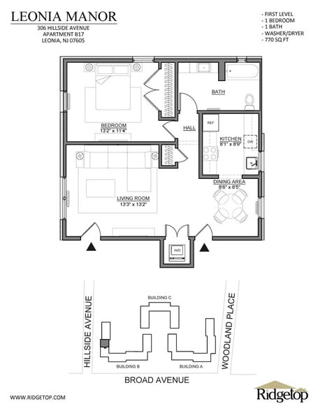 Interior Photo - Leonia Manor: In-Unit Washer & Dryer, Heat, Hot & Cold Water Included, Cat & Dog Friendly, and Wa...