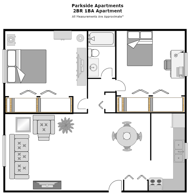 Floorplan - Parkside Apartments