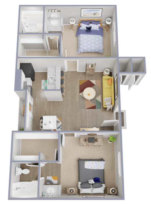 B2 Floorplan - Palatia Apartment Homes