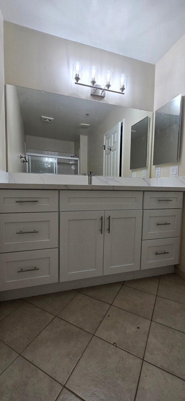 Master Bathroom has been completely updated with new vanity, new Quartz countertop, new sink, new fa - 14365 Foothill Blvd