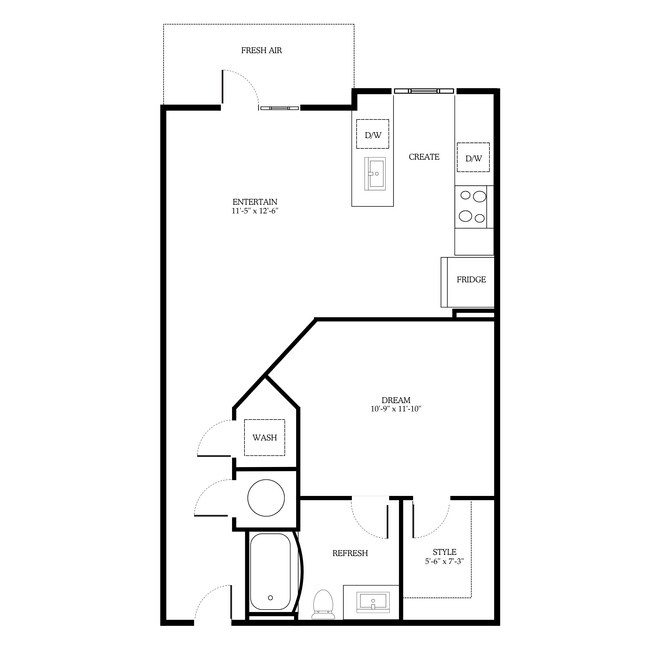 Floorplan - District on the Etowah Apartments