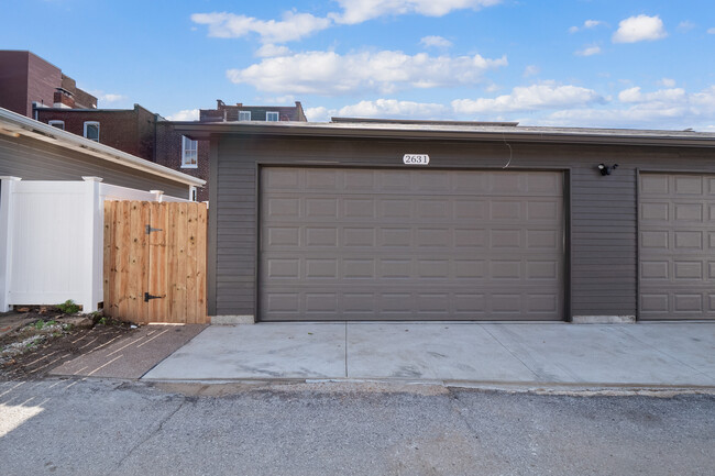 Carport doors since from alley - 2631 Shenandoah Ave