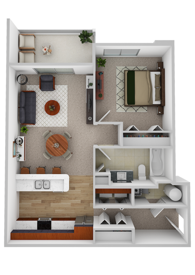 Floorplan - Prairiewood Apartments and Townhomes