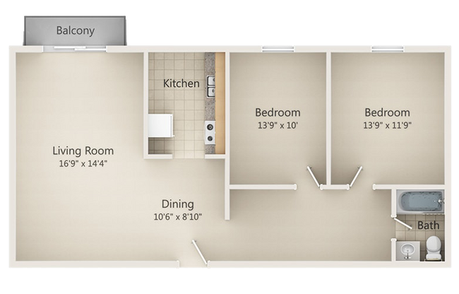 Floorplan - Corliss Apartments