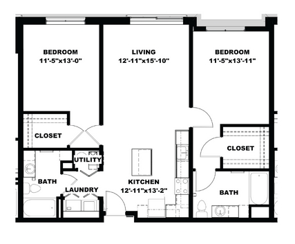 2BR/2BA - Hot Metal Flats