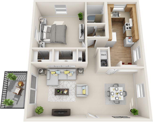 Floorplan - Post + Wander Apartments