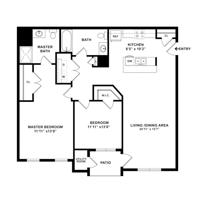 Birch 2 Bedroom - Liberty Park Apartments