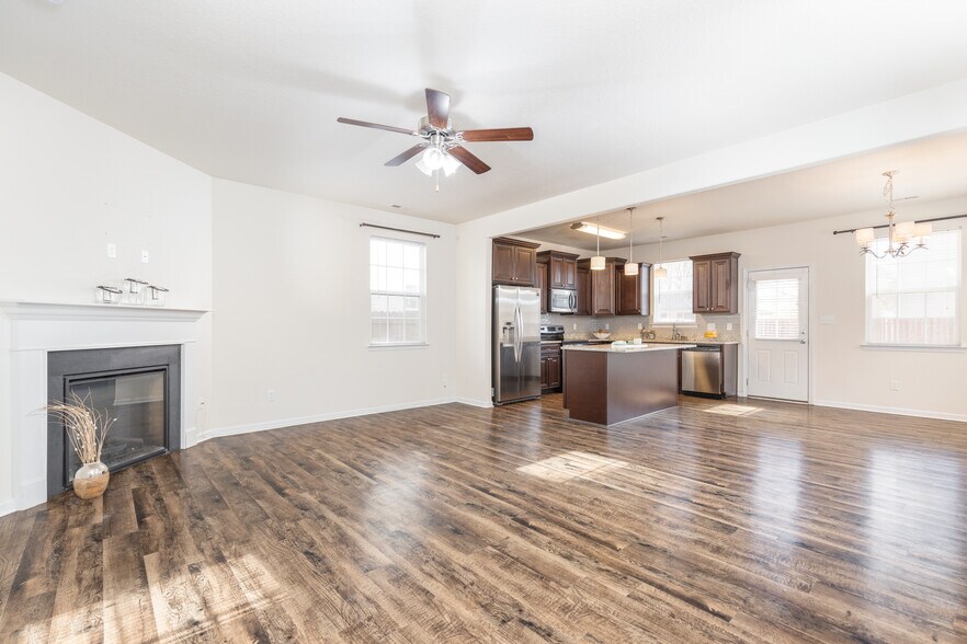 Open Great Room and Kitchen - 132 S Thalia Rd