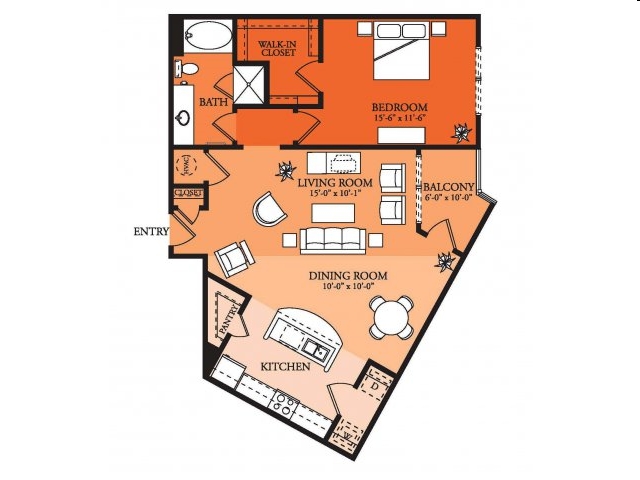 1BR/1BA - The Element