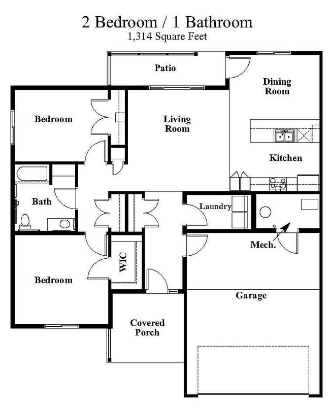Floorplan - Jordan Valley Townhomes