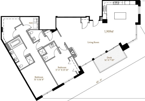 2BR/3BA - The Westerly
