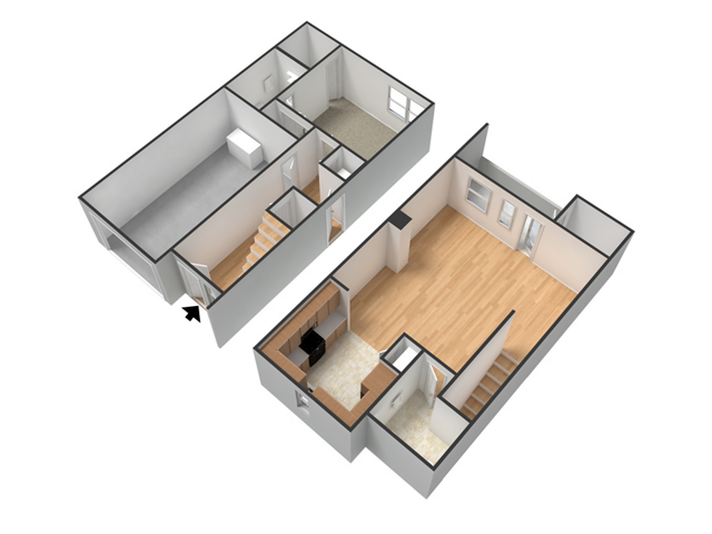 Midtown floorplan unfurnished - Tinsley Place