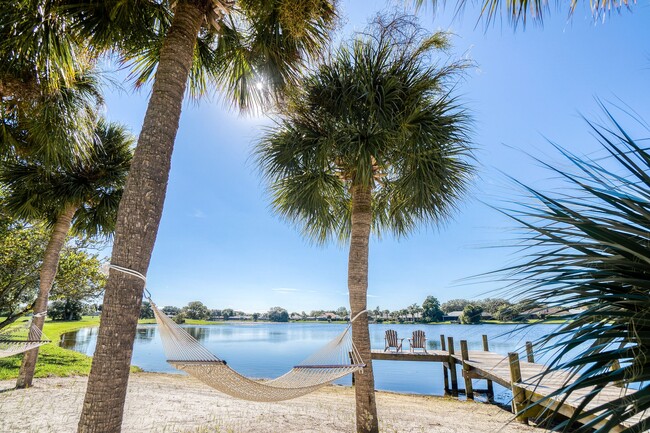 Take it easy in a hammock by the water - Lakes at Suntree