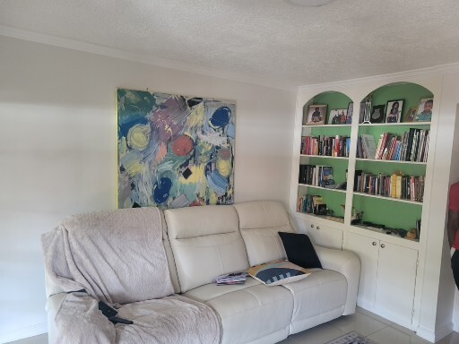Built In Shelving 2nd Living Area - 376 N Post Oak Ln
