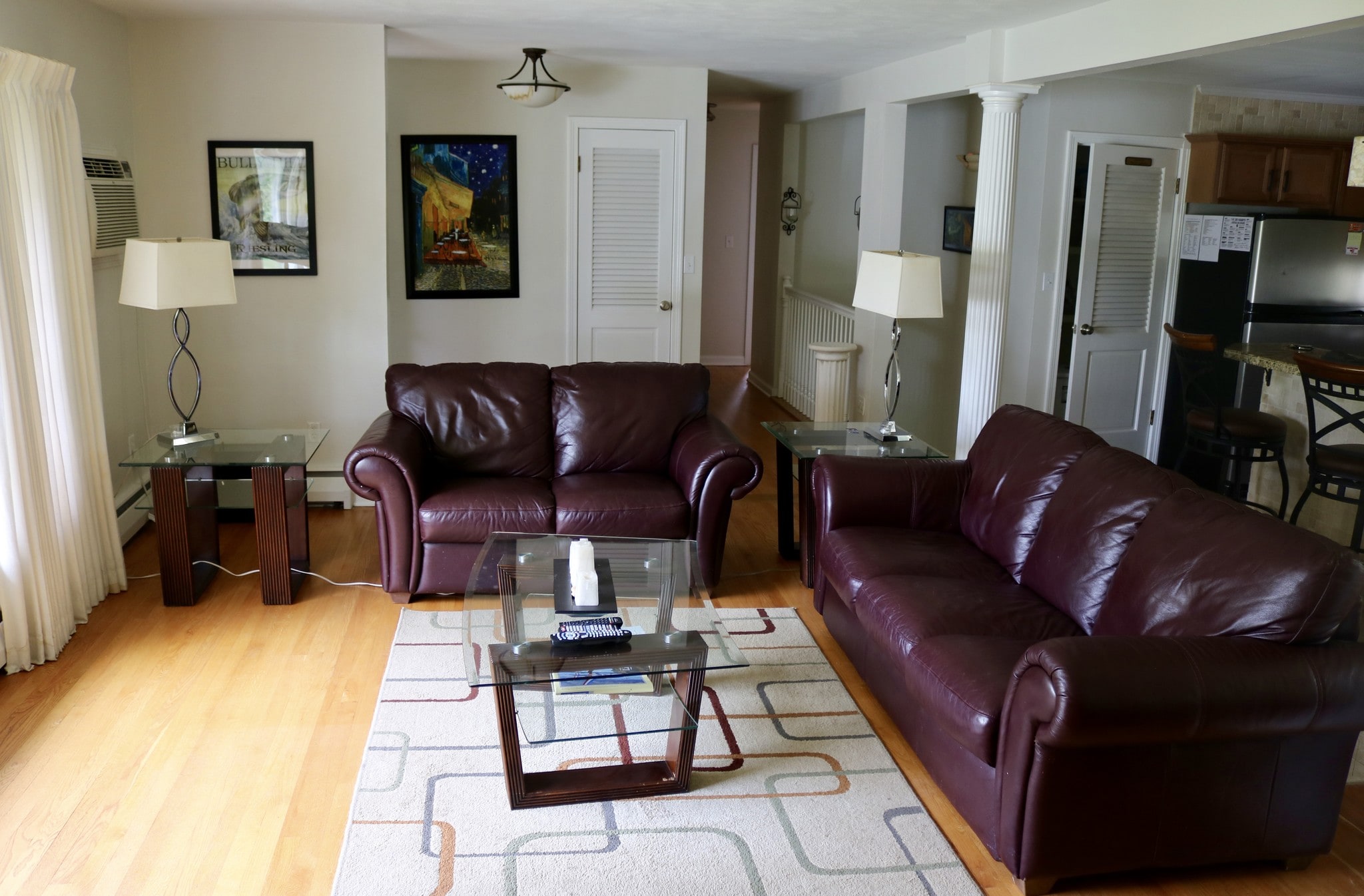 Updated Leather couch and loveseat - 24 Forest Hills Dr